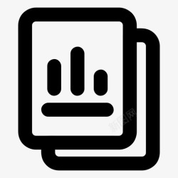 统计信息图标报表分析文档图标高清图片
