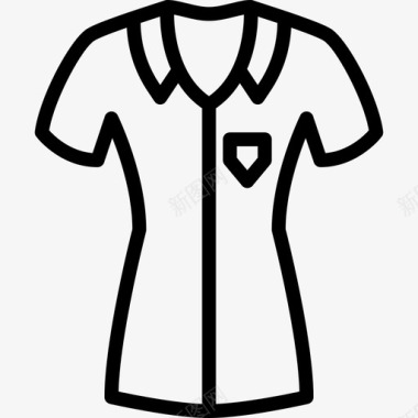 衬衫女装4直线型图标图标