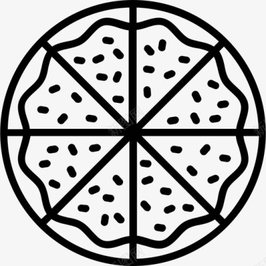 披萨快餐4直系图标图标