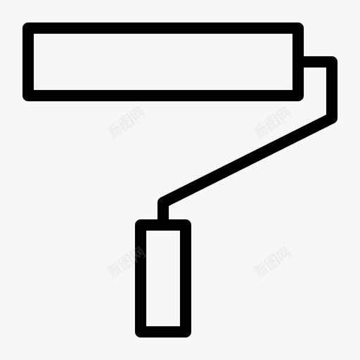 滚刷施工装饰图标svg_新图网 https://ixintu.com 施工 油漆 滚刷 装饰