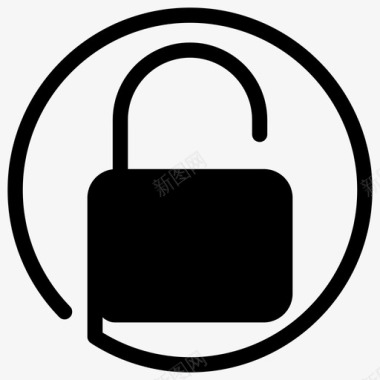 解锁挂锁密码图标图标