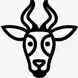 黑斑羚黑斑羚羚羊鹿图标高清图片