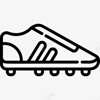 靴子足球队2直线型图标图标