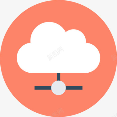 云计算网络和网络3循环图标图标