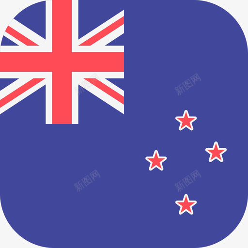 新西兰国际国旗3圆形方形图标svg_新图网 https://ixintu.com 国际国旗3 圆形方形 新西兰