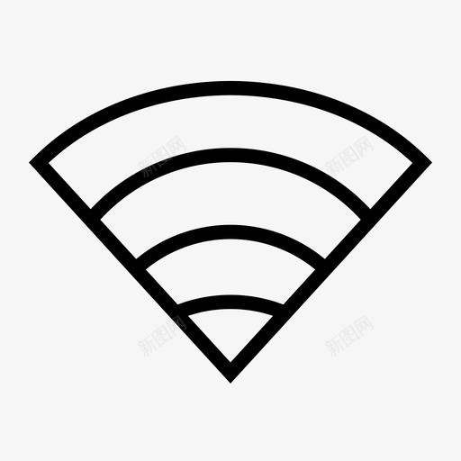 wifi热点网络连接图标svg_新图网 https://ixintu.com wifi 热点 移动电话 网络连接