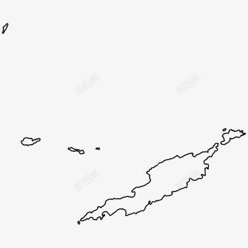 安圭拉边界国家图标svg_新图网 https://ixintu.com 世界 世界各国 国家 安圭拉 边界