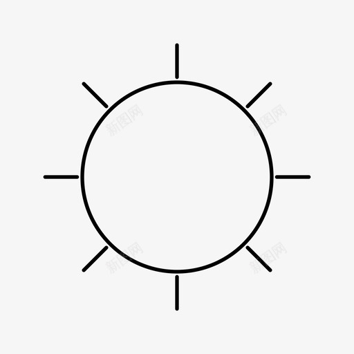 sunbrighnesssummer图标svg_新图网 https://ixintu.com brighness ios summer sun sunny 网页设计 艺术设计大纲