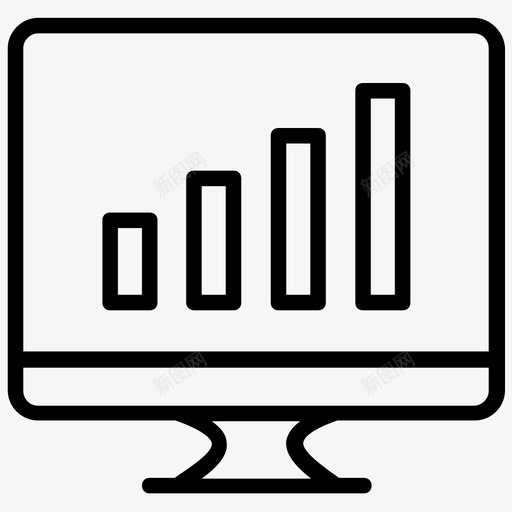 在线报告业务监控数据分析图标svg_新图网 https://ixintu.com 业务监控 商业智能线图标 在线报告 在线数据 在线销售 数据分析