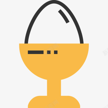 煮鸡蛋快餐3黄影子图标图标