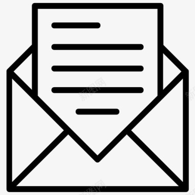 邮件商业信息电子邮件图标图标