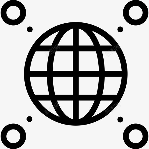 全球创业新业务4直线型图标svg_新图网 https://ixintu.com 全球 创业新业务4 直线型