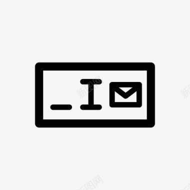 电子邮件字段窗体数据输入图标图标
