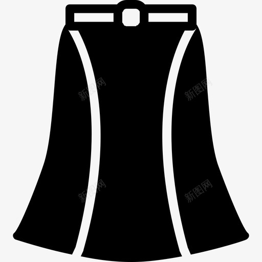裙子女装2填充图标svg_新图网 https://ixintu.com 填充 女装2 裙子