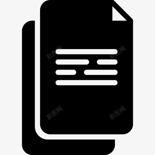 复印件信纸13已填充图标svg_新图网 https://ixintu.com 信纸13 复印件 已填充