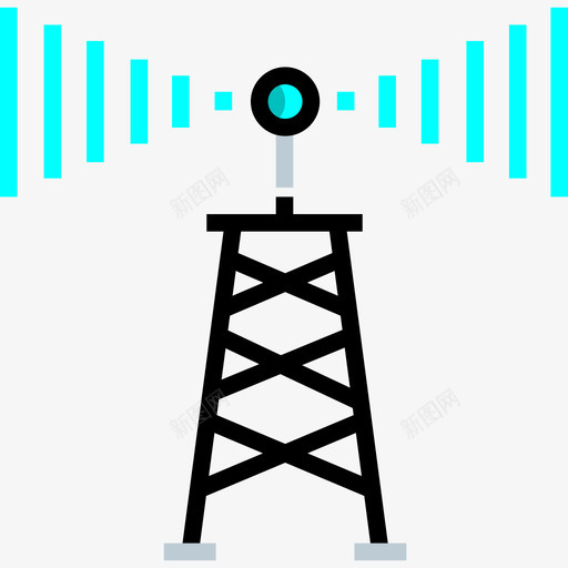 卫星天线位置4线性颜色图标svg_新图网 https://ixintu.com 位置4 卫星天线 线性颜色