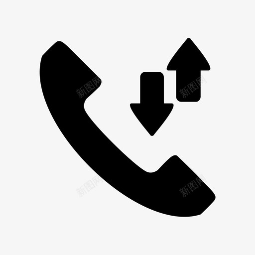 电话来电未接来电图标svg_新图网 https://ixintu.com 呼出电话 未接来电 来电 电话