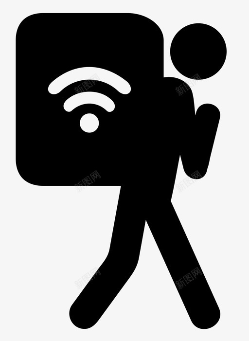 携带wifi承载器运营商图标svg_新图网 https://ixintu.com 交付 承载器 携带wifi 运营商 连接