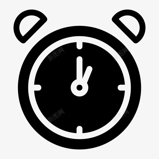 时钟闹钟一点钟图标svg_新图网 https://ixintu.com 一点钟 手表 时钟 时间 闹钟