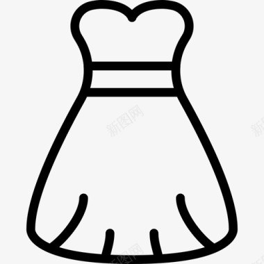 连衣裙女装4直系图标图标