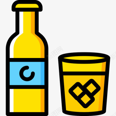 威士忌派对31黄色图标图标