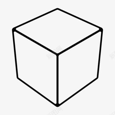 方块空白骰子图标图标