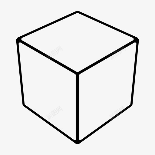 方块空白骰子图标svg_新图网 https://ixintu.com 方块 游戏 空白 骰子