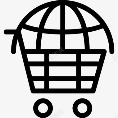 网上购物商店电子商务图标图标