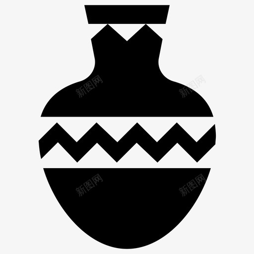 埃及瓮古器皿古董花瓶图标svg_新图网 https://ixintu.com 古器皿 古董瓮 古董花瓶 埃及瓮 埃及陶器 陶器和陶瓷雕刻图标