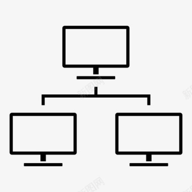 局域网通信连接图标图标