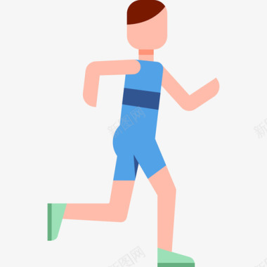 跑步者健身6持平图标图标