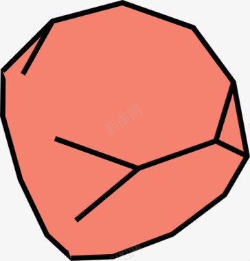 截短六面体三维实体图标图标