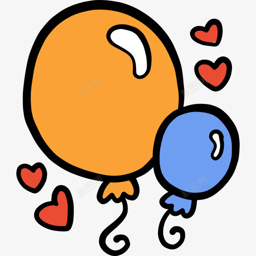 气球母亲节10彩色图标svg_新图网 https://ixintu.com 彩色 母亲节10 气球