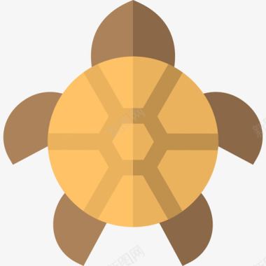 乌龟海盗7扁平图标图标