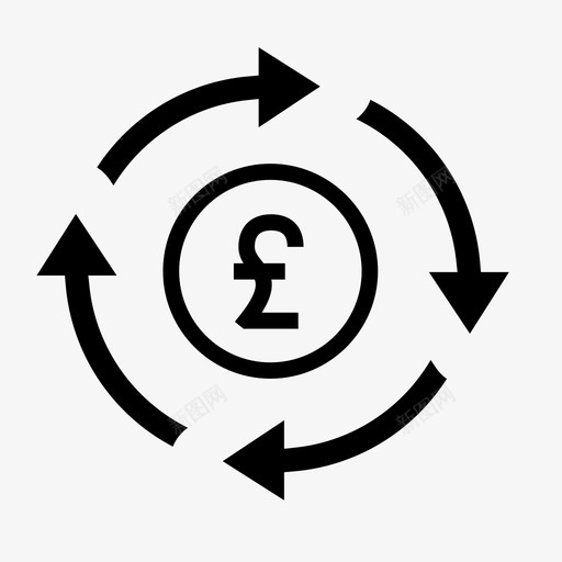 再磅周期金钱图标svg_新图网 https://ixintu.com 例行 再磅 周期 英国 重复 金钱