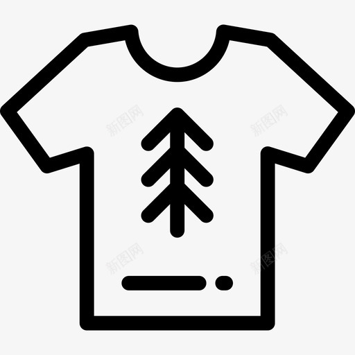 衬衫时髦款式7直线型图标svg_新图网 https://ixintu.com 时髦款式7 直线型 衬衫