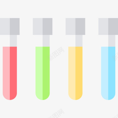 试管医用40扁平图标图标