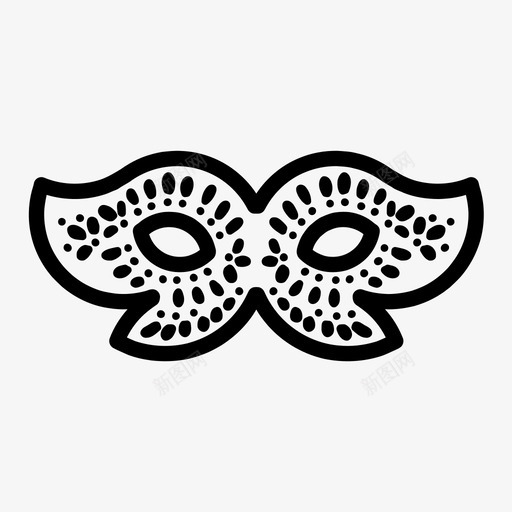 面具嘉年华服装图标svg_新图网 https://ixintu.com 化装舞会 嘉年华 手绘化妆舞会 服装 面具
