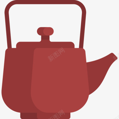 水壶瓷器4扁平图标图标