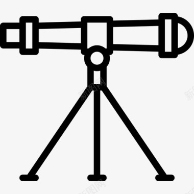 望远镜科学17直线图标图标