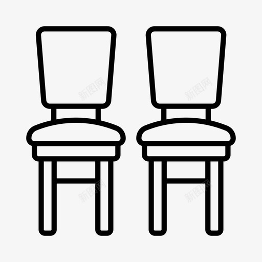 椅子家具家图标svg_新图网 https://ixintu.com 内饰 家 家具 房子 椅子