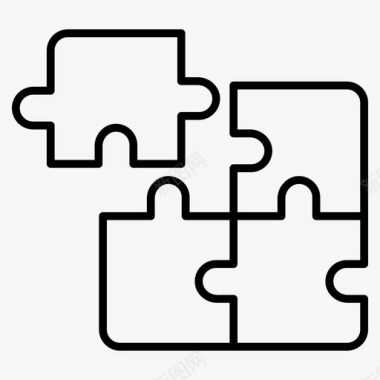 拼图附加管理图标图标