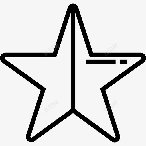 星级评级和验证符号2线性图标svg_新图网 https://ixintu.com 星级 线性 评级和验证符号2
