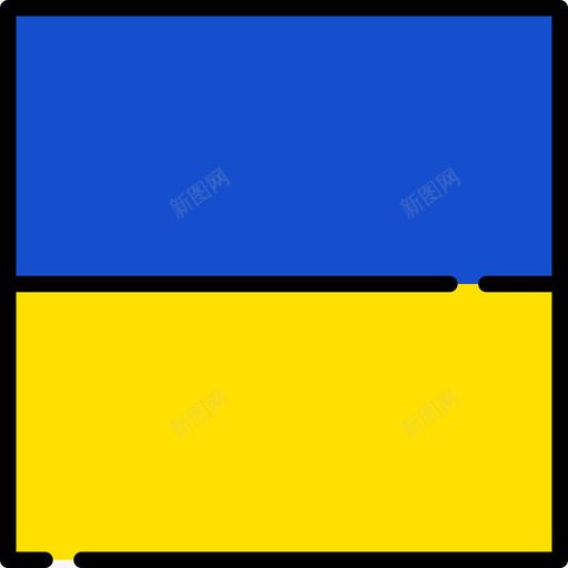 乌克兰国旗收藏3广场图标svg_新图网 https://ixintu.com 乌克兰 国旗收藏3 广场