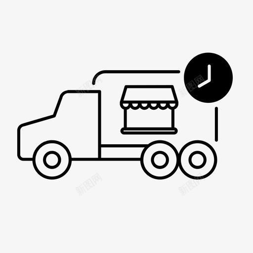 送货单送货车食品店图标svg_新图网 https://ixintu.com 送货单 送货车 食品店