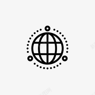 世界连接商业创业图标图标