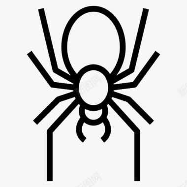 蜘蛛虫子危险图标图标