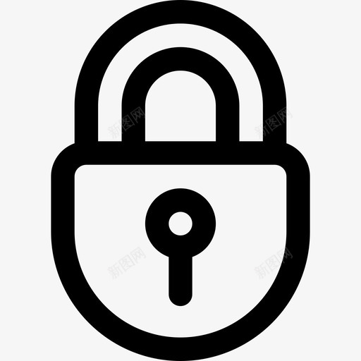 锁建筑施工9线性图标svg_新图网 https://ixintu.com 建筑施工9 线性 锁