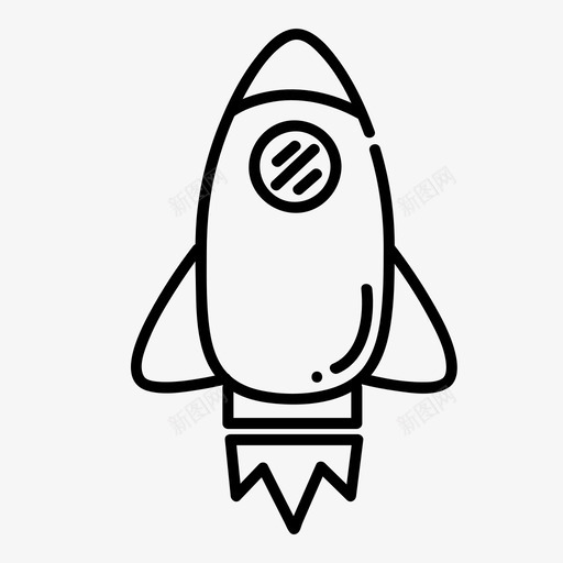 火箭飞船太空图标svg_新图网 https://ixintu.com 太空 宇宙飞船 技术 火箭 飞船