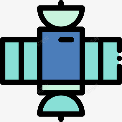 卫星宇宙20线性颜色图标svg_新图网 https://ixintu.com 卫星 宇宙20 线性颜色